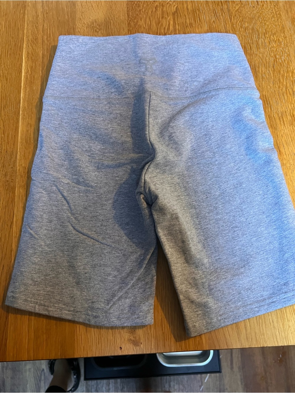 TNA Women's Gray High-Rise Athletic Bike Shorts